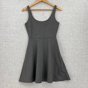 Rolla Coster Dress Womens Small Gray Fit & Flare Tank Top Swing Dress